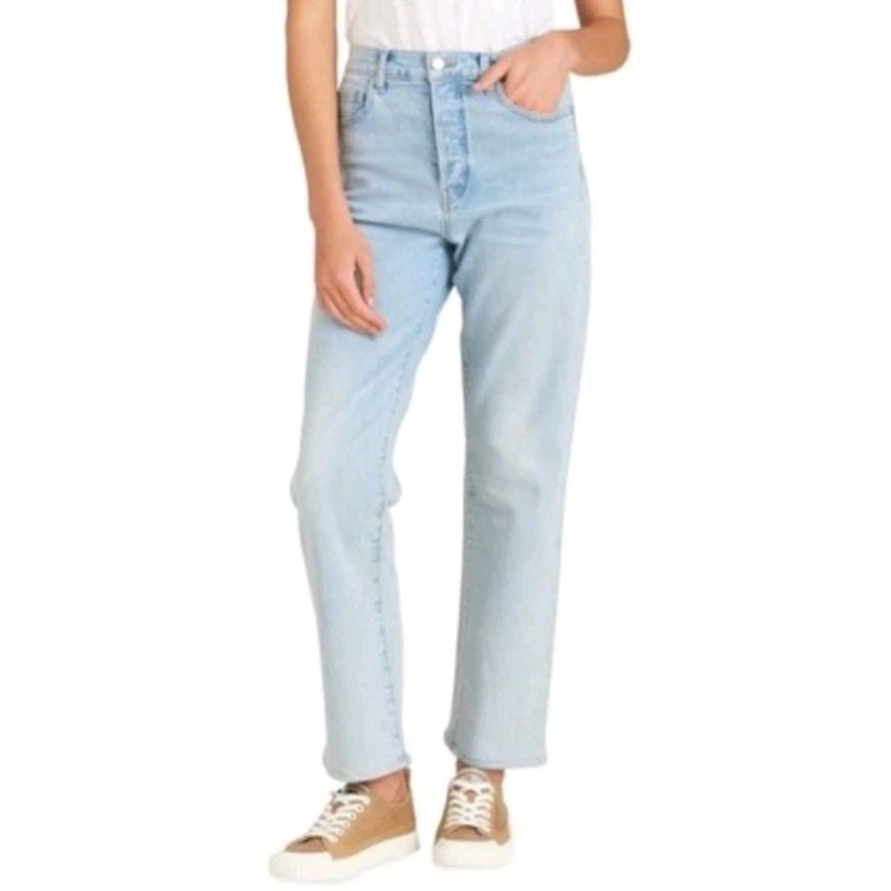 VERONICA BEARD Blake Jeans Size 27 Light Blue Denim High Rise Straight Leg